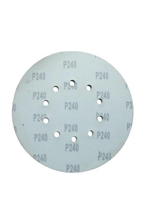 Круги шлифовальные на основе Velcro Кратон Ø225мм P240, 10 отверстий, набор 5шт