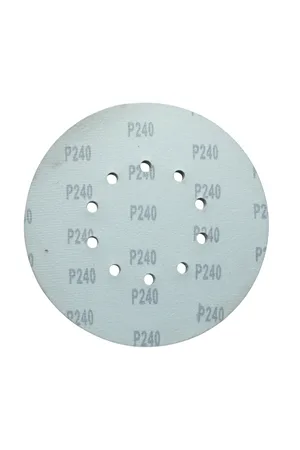 Круги шлифовальные на основе Velcro Кратон Ø225мм P240, 10 отверстий, набор 5шт