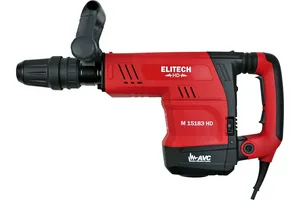 Молоток отб ELITECH М1518ЭHD SDS-max,AVC,1500Вт,6-18Дж,1000-1900у\м,10.5кг,чем,пл пуск,пика+зубило