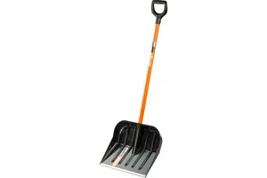 Лопата снеговая AMIGO 78016, пласт., алюм. черенок, 420х450мм.