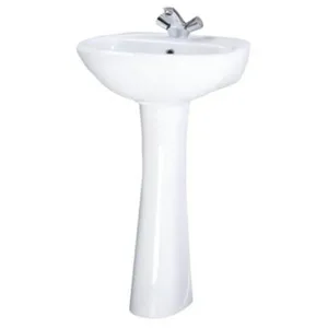 Раковина с пъедесталом СОНАТА с переливом Ш540*В870*Г485мм, Santeri