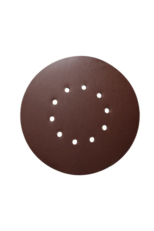 Круги шлифовальные на основе Velcro Кратон Ø225мм P240, 10 отверстий, набор 5шт