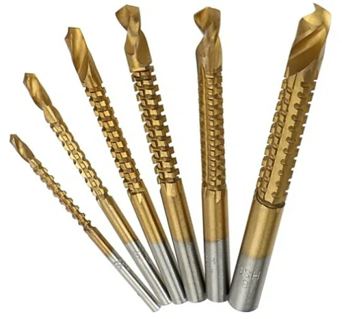 Набор сверл по металлу Vertex фрезеровальные 3, 4, 5, 6, 6.5, 8мм (6 предм)