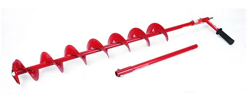 Ледобур для дрели-шуруповерта ELITECH (130мм в наборе шнек(1820.117600)+адаптер(1820.117700)+удлинитель 500мм(1820.117900)