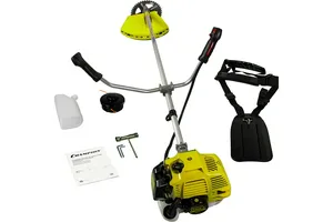 Триммер бензиновый Champion Т433S-2, 1250 Вт  нож, леска, состоит из 2 частей