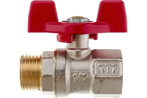 Кран шаровой RTP (ВР-НР) 1 1/4", ручка бабочка, PN25