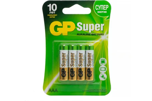 Батарейка GP SUPER 24А-CR4 ААА, 4шт