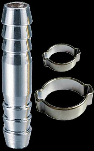 Переходник FUBAG 10мм елочка на елочку с 2- мя обжимными кольцами 10х15мм