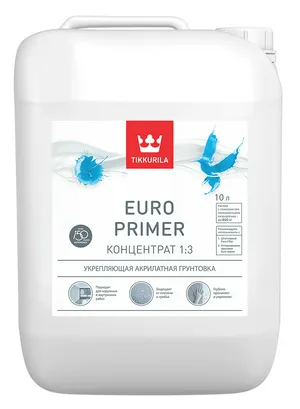 Грунт TIKKURILA EURO PRIMER, 10л