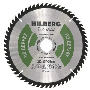 Диск пильный по дереву Hilberg Industrial HW212 210*30*60Т