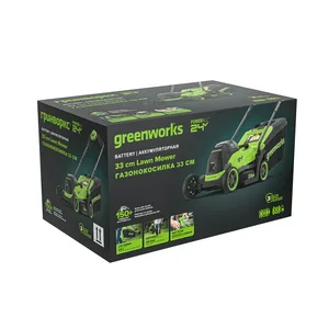 Газонокосилка аккумуляторная GreenWorks GD24LM331, c 1хАКБ 4Ач (33см, 24В, 30л.)