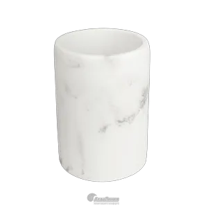 Стакан Zenfort для зубных щеток, полирезин, Бьянка