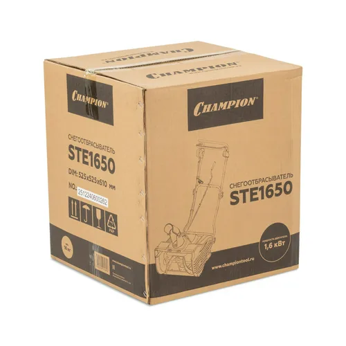 Машина снегоуборочная электрическая CHAMPION STE1650 1,6 кВт.