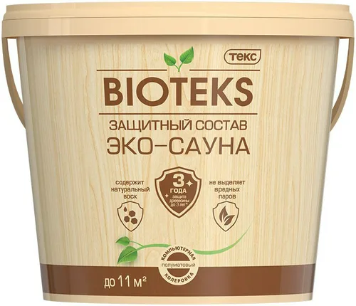 Состав BIOTEKS Эко-сауна, для бань и саун, п/мат, 0,9 кг