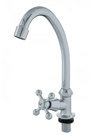 Смеситель для кухни ЭКОНОМ 410, одновентильный, для хол. воды, гайка