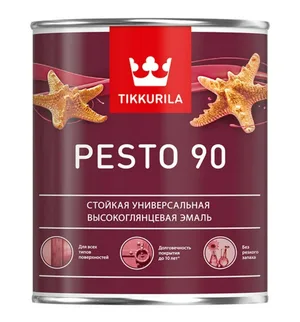 Краска ВД TIKKURILA PESTO 90 А, высокоглянцевая, 2,7л