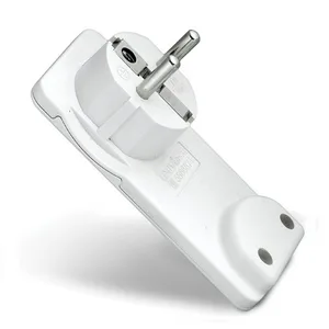 Вилка-невидимка Универсал с/з белая 16А 250В