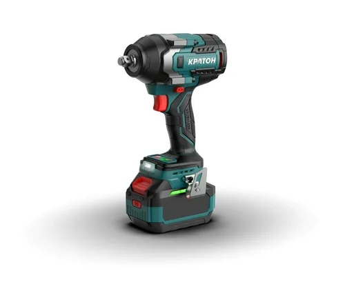Гайковерт аккумуляторный ударный бесщеточный КРАТОН "Pro-Series" BIWC18-1000N (2хАКБ 6,0А·ч; ЗУ + кейс)