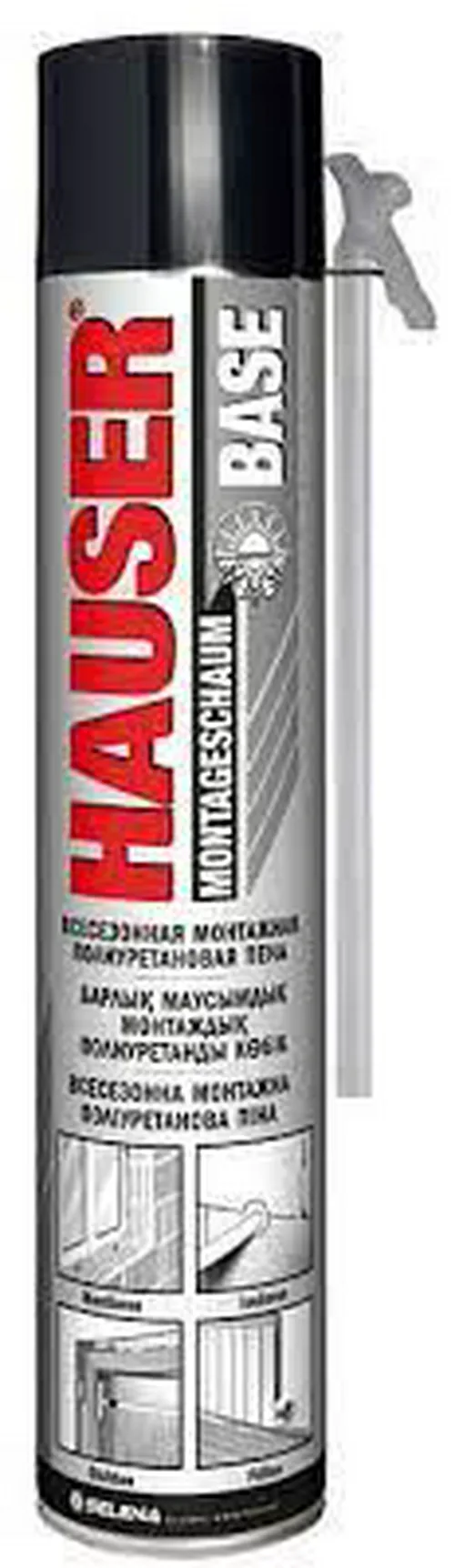 Пена монтажная Hauser 65  BASE бытовая, всесезонная  400 мл