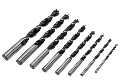 Набор сверл по дереву FIT, 3-4-5-6-7-8-9-10мм, 8 предметов, ПВХ конверт