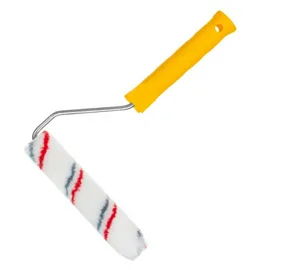 Валик-мини РемоКолор  малярный с рукояткой "Мультиколор", ось 6мм, D15мм,150мм,