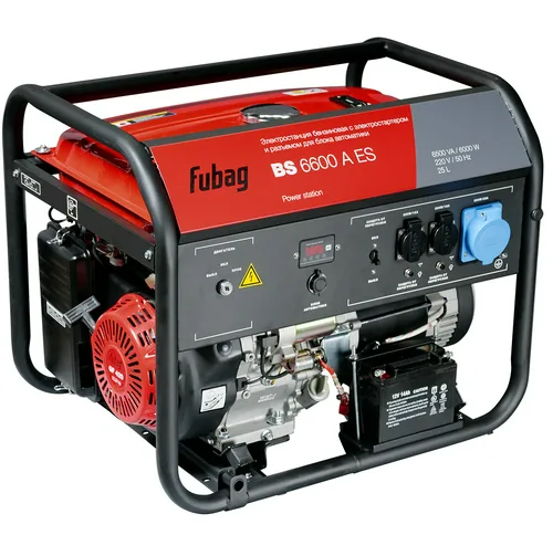 Генератор бензиновый FUBAG BS 6600 A ES, 6,0кВт, 220В
