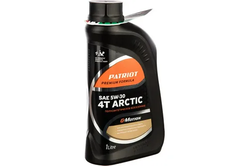 Масло моторное PATRIOT G-Motion 5W30 4Т ARCTIC, низкотемпературное, минеральное, 1л.