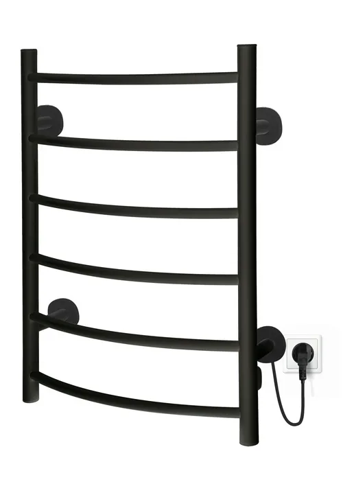 Полотенцесушитель электрический I-TECH, TANGO, 80 Вт, 53х68, черный матовый, прав., П6