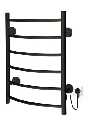 Полотенцесушитель электрический I-TECH, TANGO, 80 Вт, 53х68, черный матовый, прав., П6
