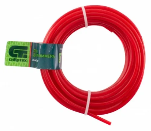 Леска триммерная Сибртех 4,0х10м, квадрат