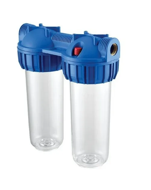 Колба Unipump 10" Slim Line CFC-10К-2 (резьба 3/4") двойная (без картриджа)