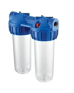 Колба Unipump 10" Slim Line CFC-10К-2 (резьба 3/4") двойная (без картриджа)