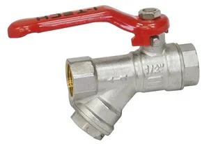 Кран шаровой с фильтром I-TECH FF (ВР-ВР) 3/4", ручка