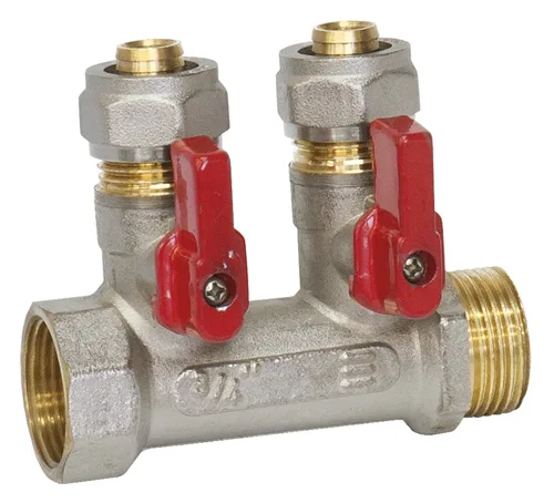 Коллектор I-TECH FM (ВР-НР) 3/4", 4 крана метапол D16