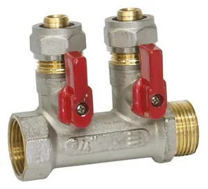 Коллектор I-TECH FM (ВР-НР) 3/4", 4 крана метапол D16