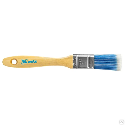 Кисть MATRIX  плоская "Евро", искусственная  щетина, деревянная ручка 1 (25мм)