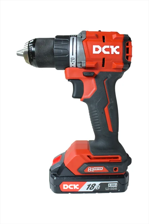 Дрель-шуруповерт аккум бесщеточная ударная DCK KDJZ2060i 18В, 2*2А/ч. 60нм, кейс