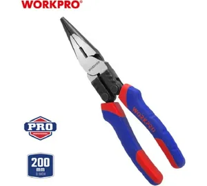 Длинногубцы WORKPRO с резцом силовые 200мм