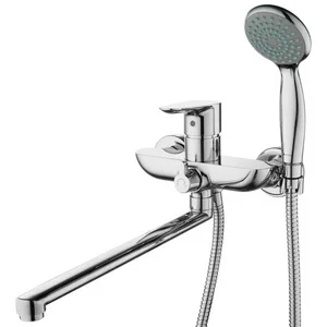 Смеситель GROSS AQUA Space 7515288C-35L(F) д/ванны с дл. изливом 350 мм, хром 