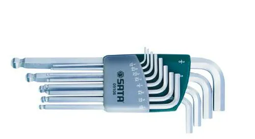 Набор ключей шестигранных с шаром Sata 12 предметов, S09106