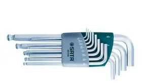 Набор ключей шестигранных с шаром Sata 12 предметов, S09106