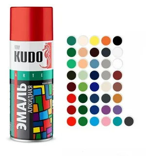 Эмаль аэрозольная KUDO, универсальная, голубая, 520мл