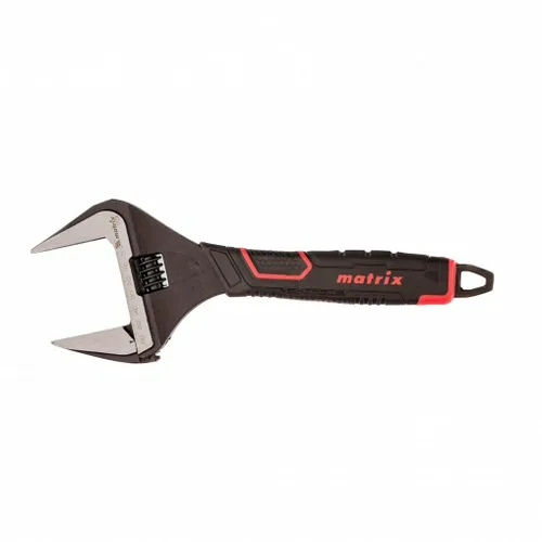 Ключ Matrix PRO разводной, тонкие губки, фосфатированный, 2-х комп рукоятка, 300 мм