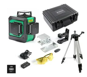 Комплект лазерный уровень INSTRUMAX GL 3-360 Master SET+Штатив телескопический с резьбой 1/4 (5/8) дюйма INSTRUMAX TR-120