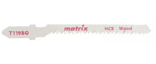 Набор пилок лобз MATRIX, T119BO, 50 x 2 мм, HCS, фигур. рез по дереву, 3шт