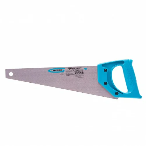 Ножовка Gross для работы с ламинатом "PIRANHA",360 мм,15-16 TPI,зуб-2D,каленый зуб,пласт.рук-ка