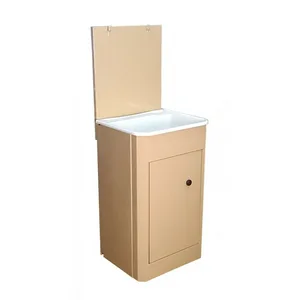 Умывальник ДАЧНЫЙ из оцинк стали БЕЖЕВЫЙ с пласт. мойкой Петромаш, без бачка