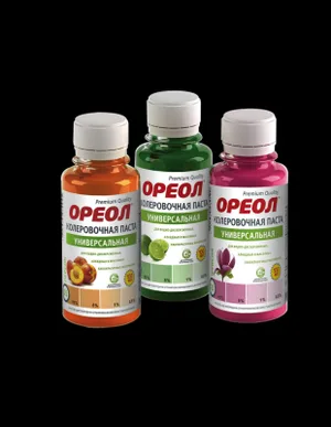 Паста колеровочная Ореол, черный, 100мл