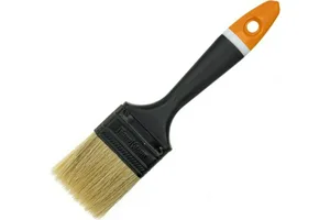 Кисть РемоКолор/Hobbi Олимп плоск, для всех видов ЛКМ, нат щетина, пластиковая ручка, 2"-50мм