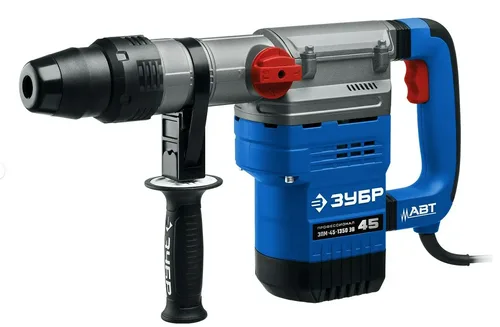 Перфоратор ЗУБР ЗПМ-45-1350 ЭВ, Профессионал, SDS-Max, 45 мм, 1350 Вт